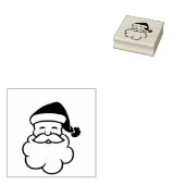 Kerstman Art Stamp Rubberstempel (Gestempeld)