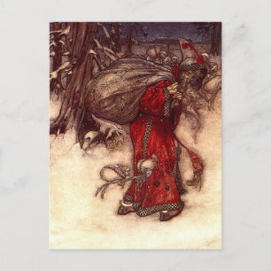 Kerstman Arthur Rackham Briefkaart