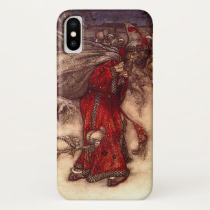 Kerstman Arthur Rackham iPhone X Hoesje