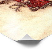 Kerstman Arthur Rackham Foto Afdruk (Hoek)