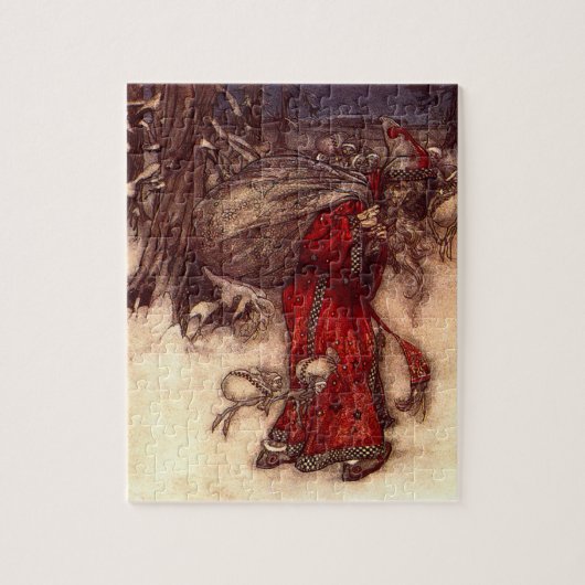 Kerstman Arthur Rackham Legpuzzel (Verticaal)