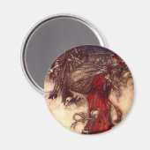 Kerstman Arthur Rackham Magneet (Voorkant / Achterkant)
