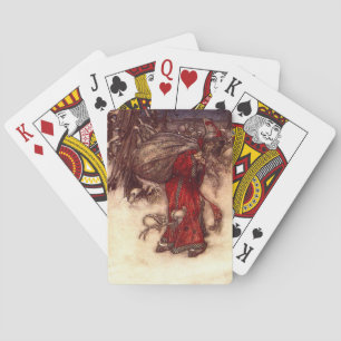 Kerstman Arthur Rackham Pokerkaarten
