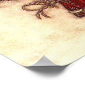 Kerstman Arthur Rackham Poster (Hoek)