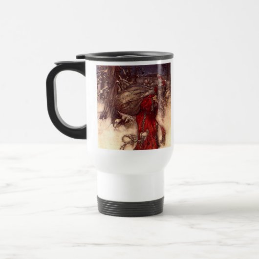 Kerstman Arthur Rackham Reisbeker (Links)