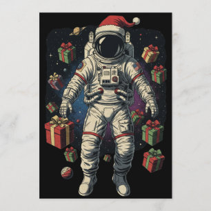 Kerstman Astronaut Kerstmis Kaart