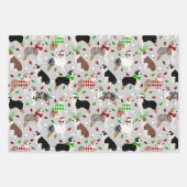 Kerstman Australian Shepherd Inpakpapier Vel (Voorkant 3)