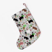 Kerstman Australian Shepherd Kleine Kerstsok (Achterkant (Hangend))