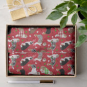 Kerstman Australian Shepherd Tissuepapier (Geschenk)