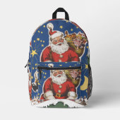 kerstman, avond voor Kerstmis Bedrukte Rugzak (Voorkant)