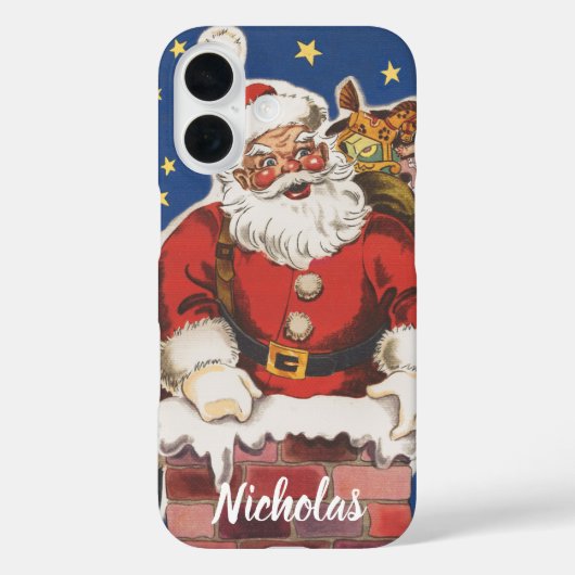  kerstman, avond voor Kerstmis Case-Mate iPhone Case (Achterkant)