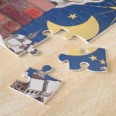  kerstman, avond voor Kerstmis Legpuzzel (Zijkant)