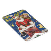  kerstman, avond voor Kerstmis Magneet (Rechterzijde)