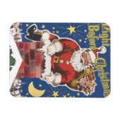  kerstman, avond voor Kerstmis Magneet (Horizontaal)