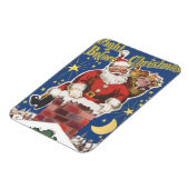  kerstman, avond voor Kerstmis Magneet (Linkerzijde)