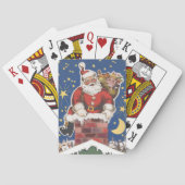  kerstman, avond voor Kerstmis Pokerkaarten (Achterkant)