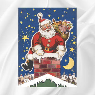 kerstman, avond voor Kerstmis Poster