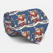  kerstman, avond voor Kerstmis Stropdas (Opgerold)