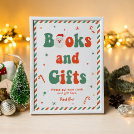 Kerstman Baby Baby shower Boeken en geschenken Poster