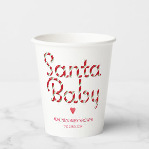 Kerstman Baby Baby shower Cups Papieren Bekers