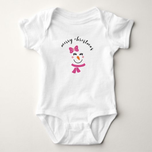 Kerstman-baby-bodysuit Romper (Voorkant)