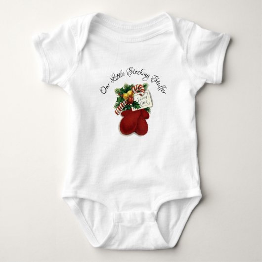 Kerstman Baby, onze kleine stuipleerling Romper (Voorkant)
