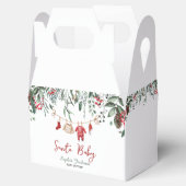 Kerstman Baby shower Kerstmiskledij Winter Bedankdoosjes (Geopend)