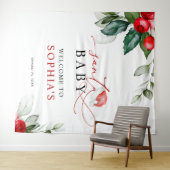 Kerstman Baby shower Tapestry Wandkleed (In Situ (horizontaal))