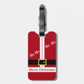 Kerstman Bagage Bagagelabel (Achterkant verticaal)