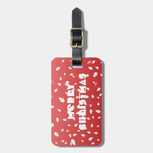 Kerstman Bagagelabel (Voorkant verticaal)