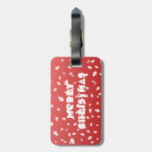 Kerstman Bagagelabel (Achterkant verticaal)