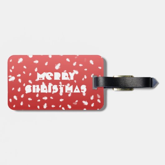 Kerstman Bagagelabel (Achterkant horizontaal)