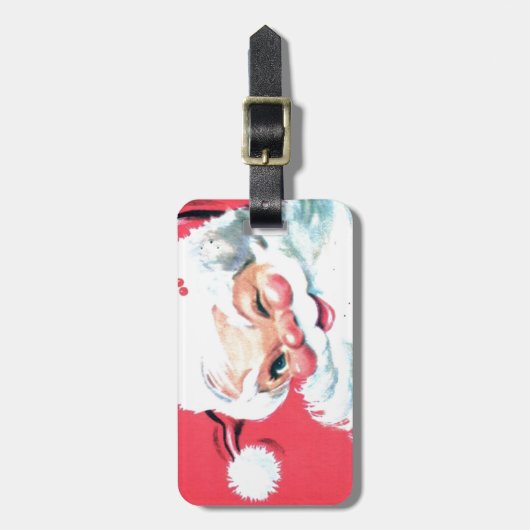 kerstman bagagelabel (Voorkant verticaal)