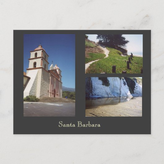 Kerstman Barbara Briefkaart (Voorkant)