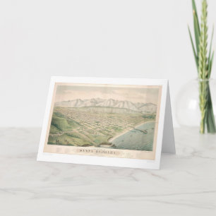 Kerstman Barbara, CA. Panoramische Kaart 1877