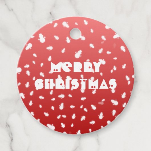 Kerstman Bedankjes Labels (Voorkant)