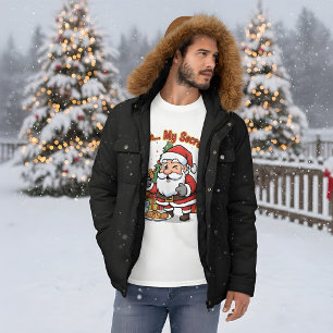 Kerstman betrapt bij het stelen van koekjes Funny T-shirt