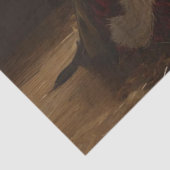 Kerstman bidt dankbaar voor geboorte van Jezus Chr Tissuepapier (Detail)