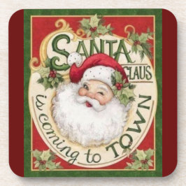 Kerstman bier onderzetter