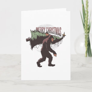 Kerstman bigfoot kaart