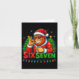 Kerstman Bigfoot Kerst Sasquatch 67 Grappige Meme Kaart