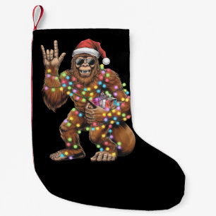 Kerstman Bigfoot Kerstverlichting Rock Grappig  Kleine Kerstsok