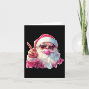 Kerstman Blaast Bubble Gum Nk Sungles Kerstmis Kaart