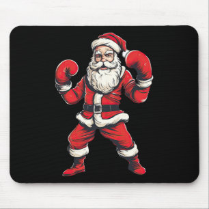 Kerstman Boksen Kickboksen Kerstmarkt Muismat