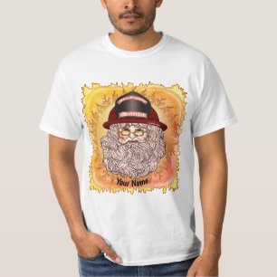 Kerstman brandweerman t-shirt