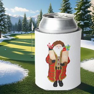 Kerstman brengt de drank Kerstmis Blikjeskoeler