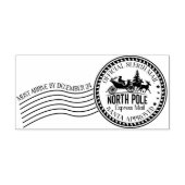 Kerstman brief Noordpool Express Mail Rubberstempel (Afrduk)