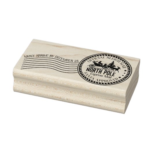 Kerstman brief Noordpool Express Mail Rubberstempel (Stempel)