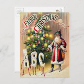 kerstman briefkaart (Voorkant / Achterkant)