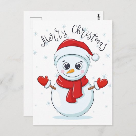 Kerstman Briefkaart (Voorkant / Achterkant)